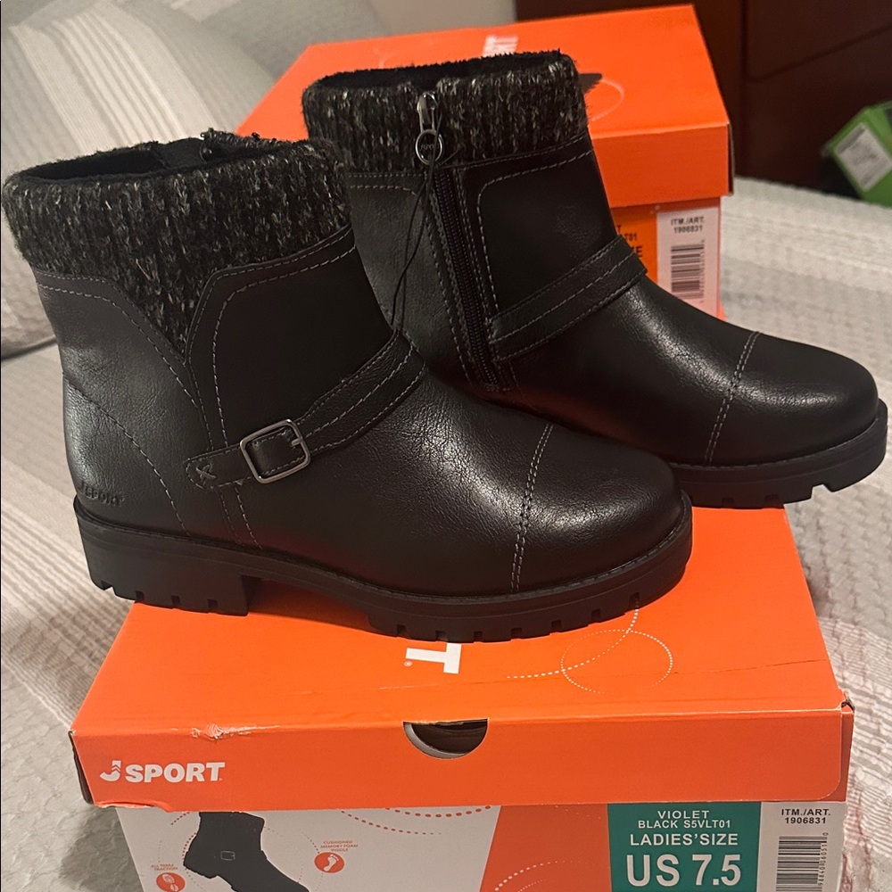 JSport by Jambu Black Ankle Boots